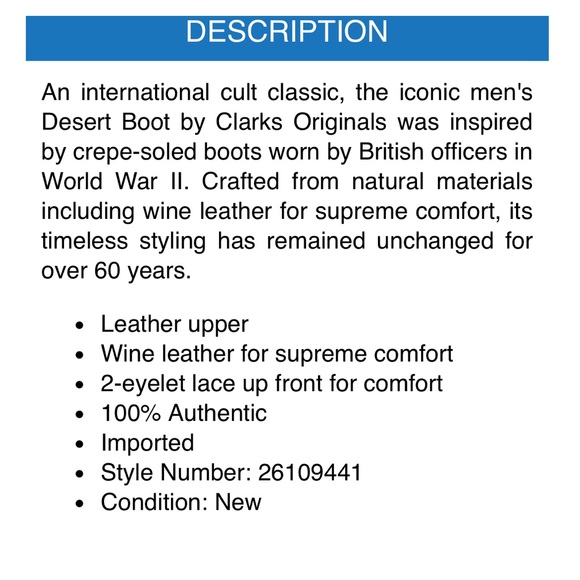 Clarks Originals Men’s Desert Boot Wine/Brown Sz 8 - Picture 13 of 13